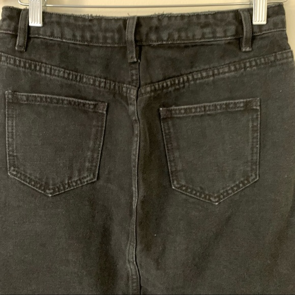 | missguided • faded black distressed tall denim mini shirt | - Picture 9 of 15